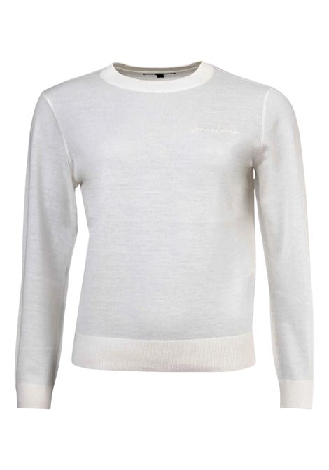 Jersey with tone-on-tone logo embroidery ARMANI EXCHANGE | sweaters | XW001439 AF11896U1003